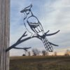 Blue Jay on a Branch Metal Art - Made in USA - Yard or Garden Art, Silhouette Art - Tree Bird Art