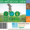 CZ Grain Deer Antlers for Dogs, Premium, Grade A, Deer Antler Dog Chew, Long Lasting Dog Treat for Your Pet. from The USA