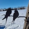 Love Birds on a Branch Metal Art - Made in USA